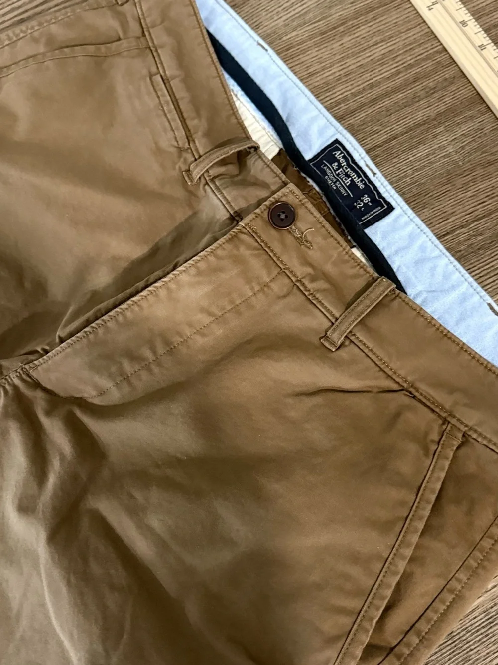 Abercrombie & Fitch Brown Chino Pants - Straight Fit
